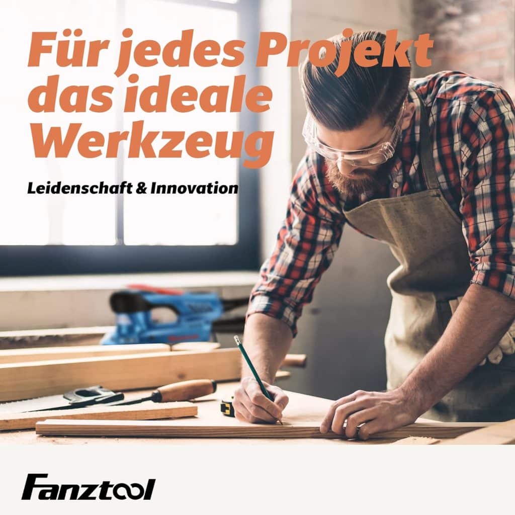FANZWORK 300 W Random Orbital Sander 125 mm with Dust Catcher (Filter Changeable) Dust-Proof Switch 6 Speeds 4000-12000 rpm with 8 Sandpaper Model HG0004