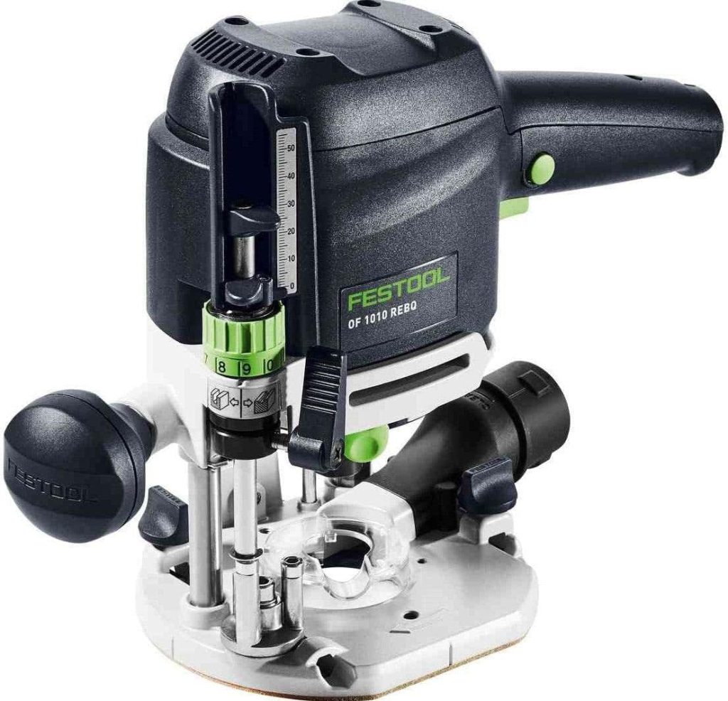Festool Router OF 1010 REBQ Set (with Collet, Side Stop, Guide Rail Adapter, Clamping Catcher, Open-End Wrench, Guide Rail) in Systainer Festool Router OF 1010 REBQ Set (with Collet, Side Stop, Guide Rail Adapter, Clamping Catcher, Open-End Wrench, Guide Rail) in Systainer