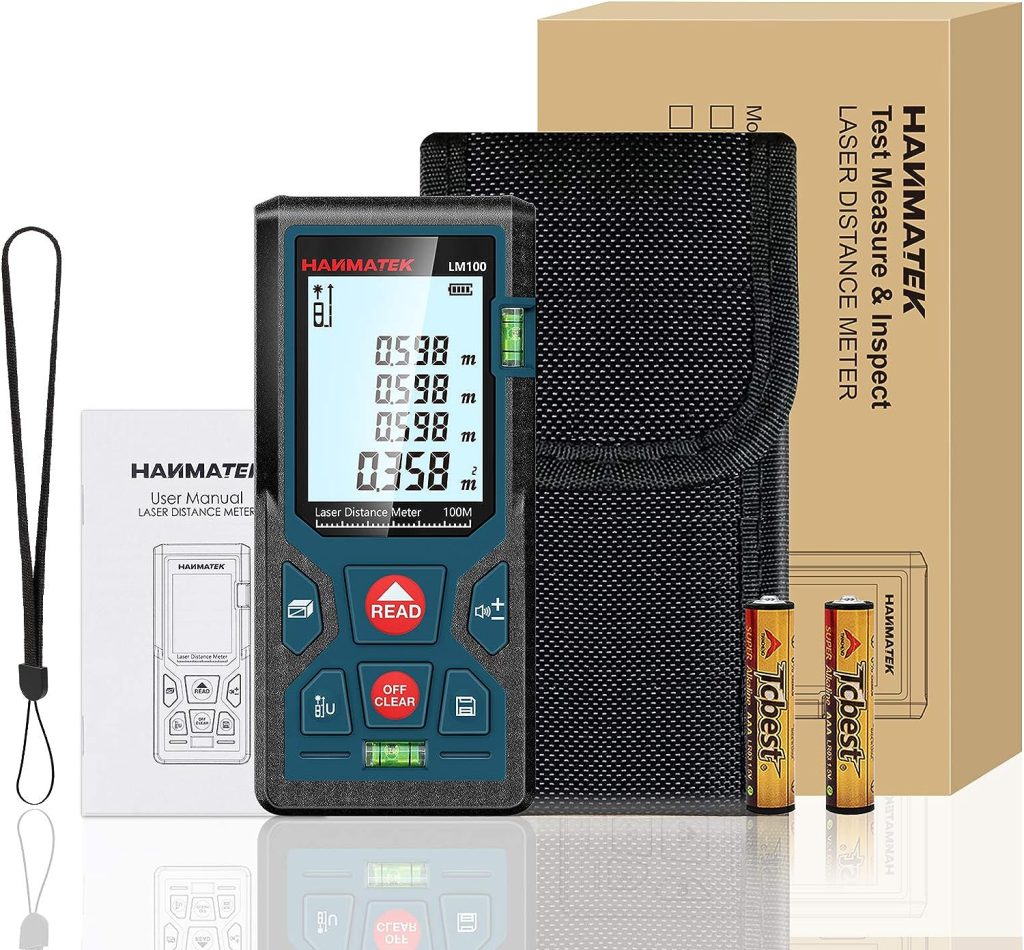 HANMATEK Rangefinder, range finder digital, laser measuring device distance with LCD backlight. HANMATEK Rangefinder, range finder digital, laser measuring device distance with LCD backlight.