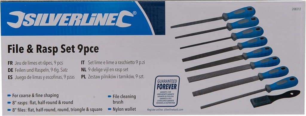 Silverline 208312 File and Rasp Set 9-Piece Silverline 208312 File and Rasp Set 9-Piece