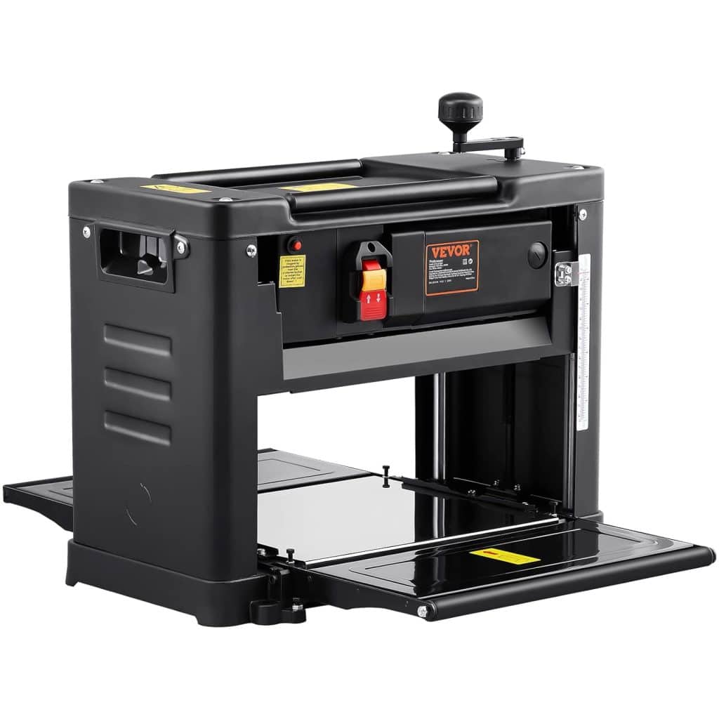 VEVOR Thickness Planer 1800 W Planer 2 Planer Blades Thickness Planer Max. Cutting Depth 0.3 cm Max. Cutting Thickness 15 cm Planer Ideal for Woodworking for Carpenters DIY and Decorators