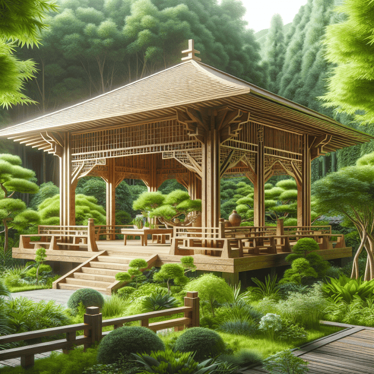 wie entwerfe ich einen holzernen pavillon fur meinen garten
