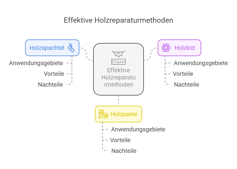 Holzwerk perfektionieren: Tipps und Tricks zu Holzreparaturmassen 2 Effektive Holzreparaturmethoden