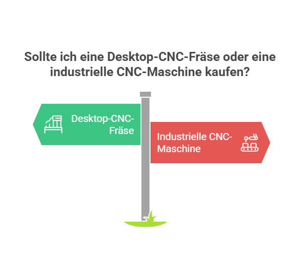 DIY Tisch CNC Fräse: Der Einsteigerleitfaden für Hobby und 3D-Bearbeitung 2 Sollte ich eine Desktop-CNC-Fräse oder eine industrielle CNC-Maschine kaufen?