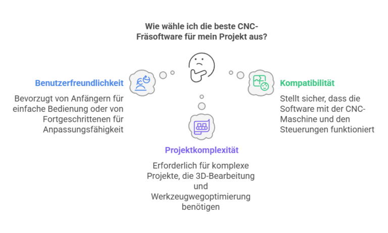 Wie wähle ich die beste CNC-Fräsoftware für mein Projekt aus?