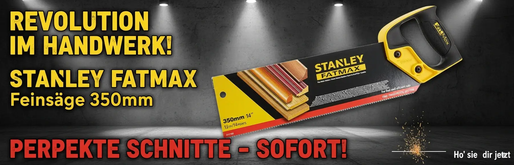 Stanley FatMax Feinsäge 350mm mit verstärktem Rücken und ergonomischem Griff