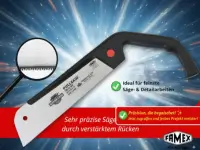 Famex 5507 Dozuki Japansäge mit traditionellem Bambusgriff