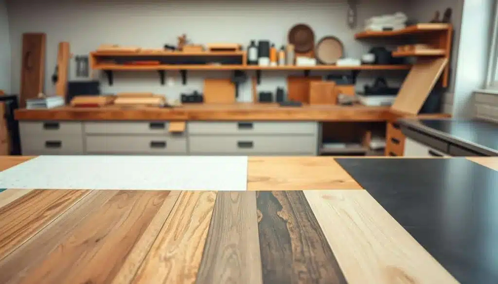 Materialien und Oberflächen für Werkbankplatten