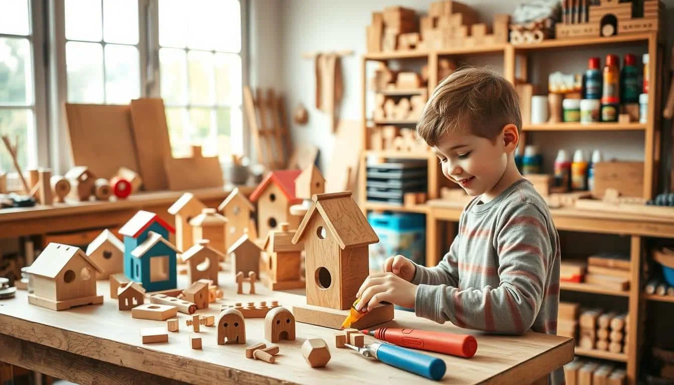 bauen aus holz mit kindern