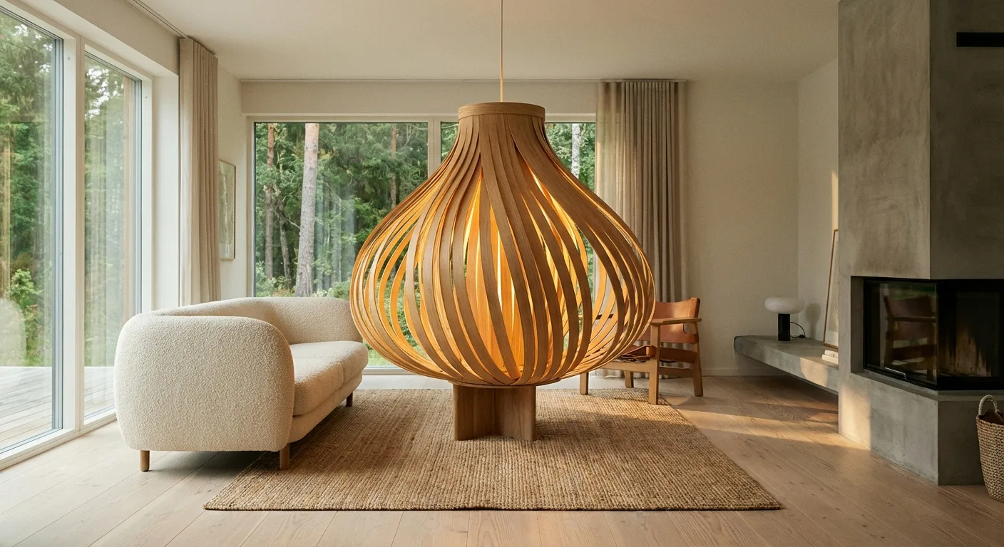 Harmonische Deckenlampen aus Holz - Natürliches Licht von oben 1 Deckenlampe Aus Holz