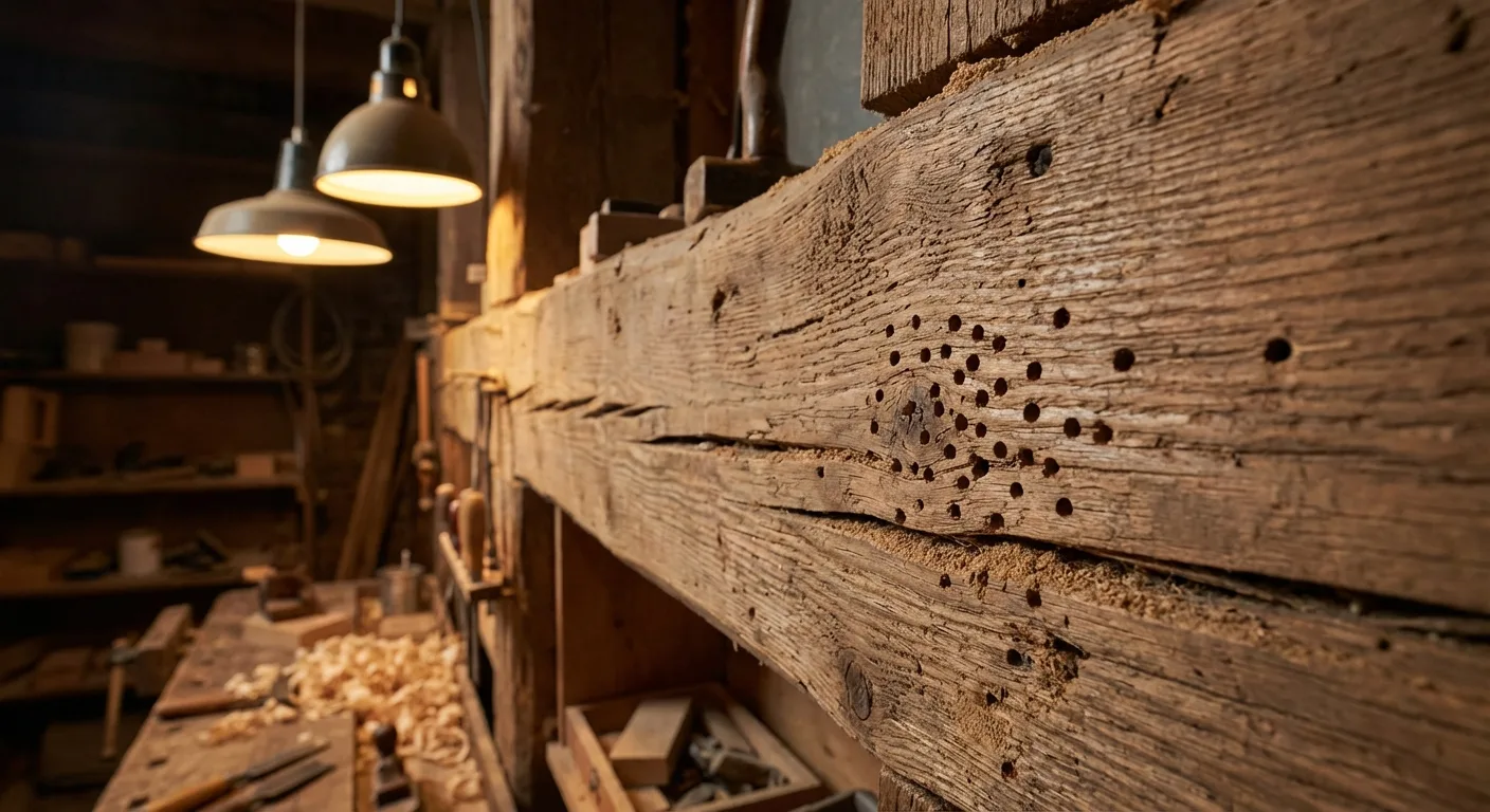 Holzwurm im Visier: Erkennen, Handeln, Schützen 1 Holzwurm Erkennen