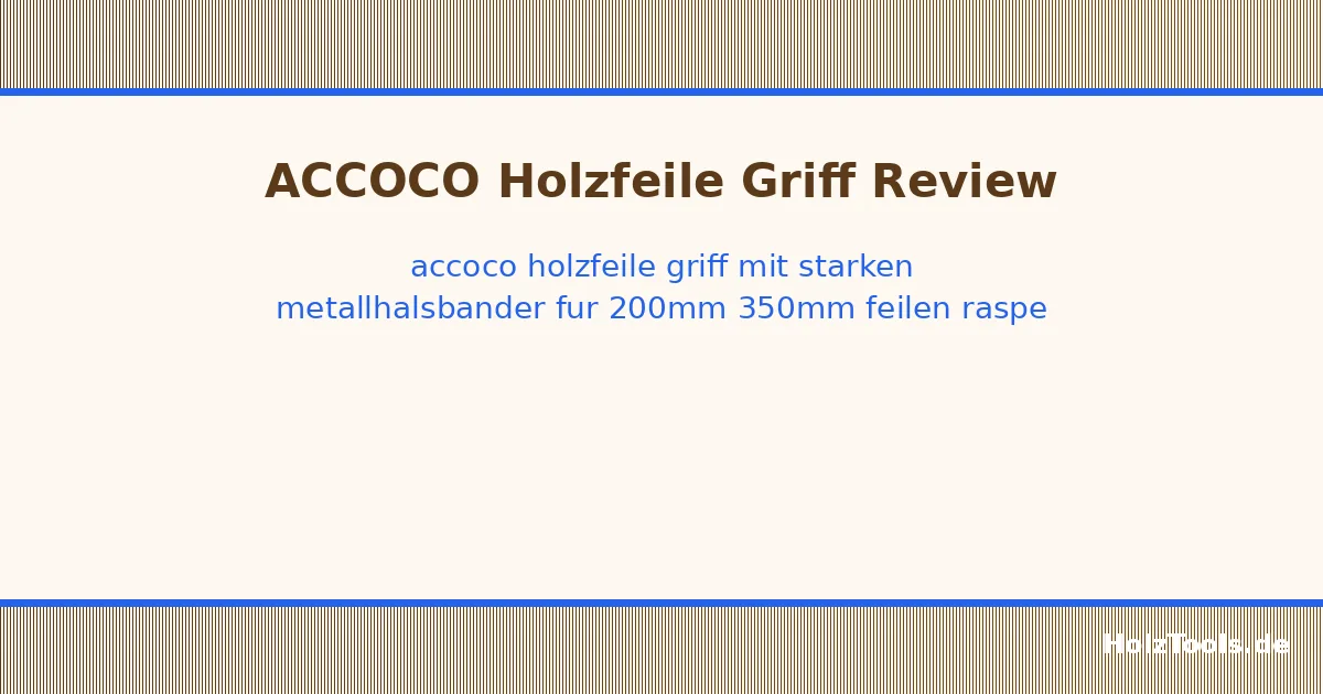 ACCOCO Holzfeile Griff mit starken Metallhalsbänder für 200mm - 350mm Feilen, Raspeln oder Holzmeißel (5 Pack) (Mittel)