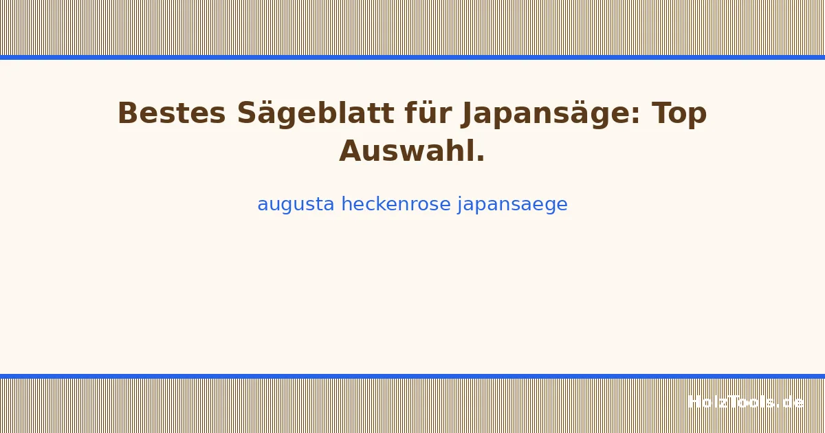 Augusta-Heckenrose Japansäge
