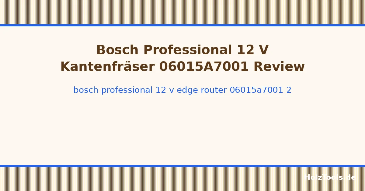 Bosch Professional 12 V Edge Router, 06015A7001
