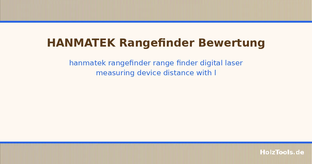 HANMATEK Rangefinder, range finder digital, laser measuring device distance with LCD backlight.
