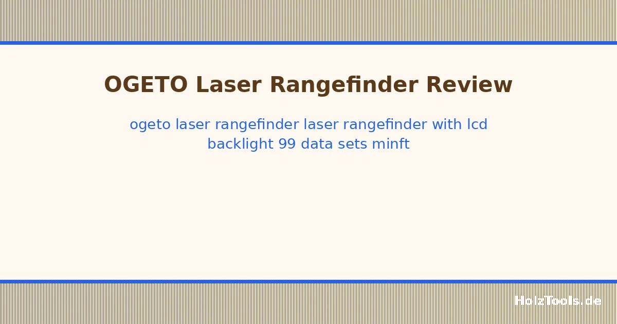 OGETO Laser Rangefinder, Laser Rangefinder with LCD Backlight, 99 Data Sets, M/In/Ft, Electronic Angle, Pythagoras/Distance/Area/Volume Measurements OGETO Laser Rangefinder, Laser Rangefinder with LCD Backlight, 99 Data Sets, M/In/Ft, Electronic Angle, Pythagoras/Distance/Area/Volume Measurements