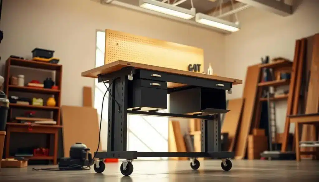 mobile Werkbank mit Rollen