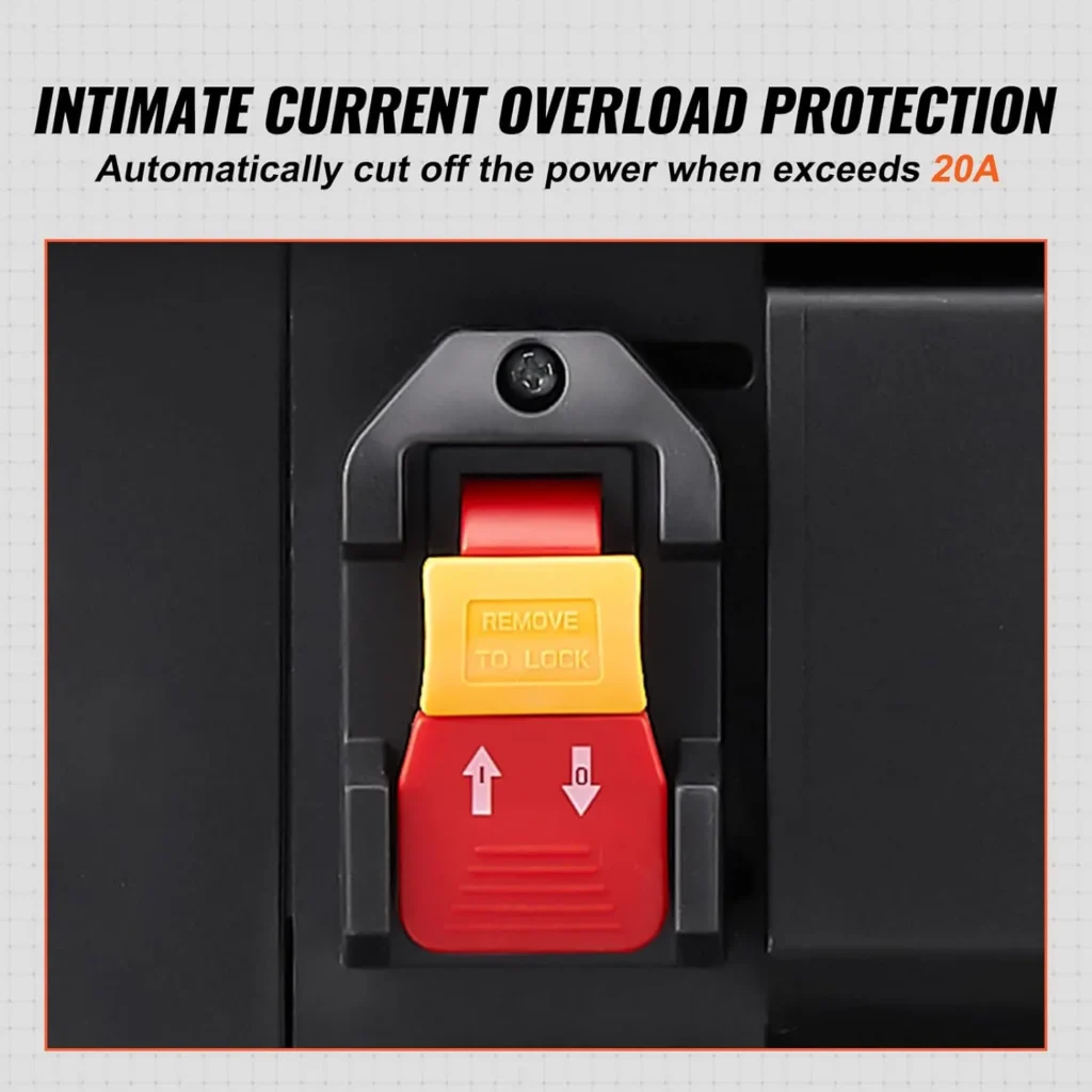 VEVOR Thickness Planer 1800 W Planer 2 Planer Blades Thickness Planer Max. Cutting Depth 0.3 cm Max. Cutting Thickness 15 cm Planer Ideal for Woodworking for Carpenters DIY and Decorators