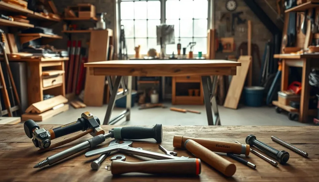 werkzeug für klappbare werkbank