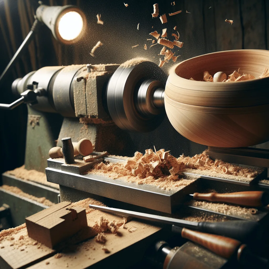 wie dreht man frisches holz auf einer drehbank