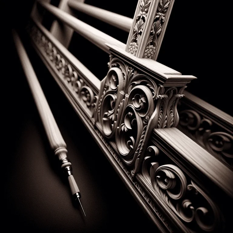 wie mache ich eine holzerne leiter mit dekorativen details