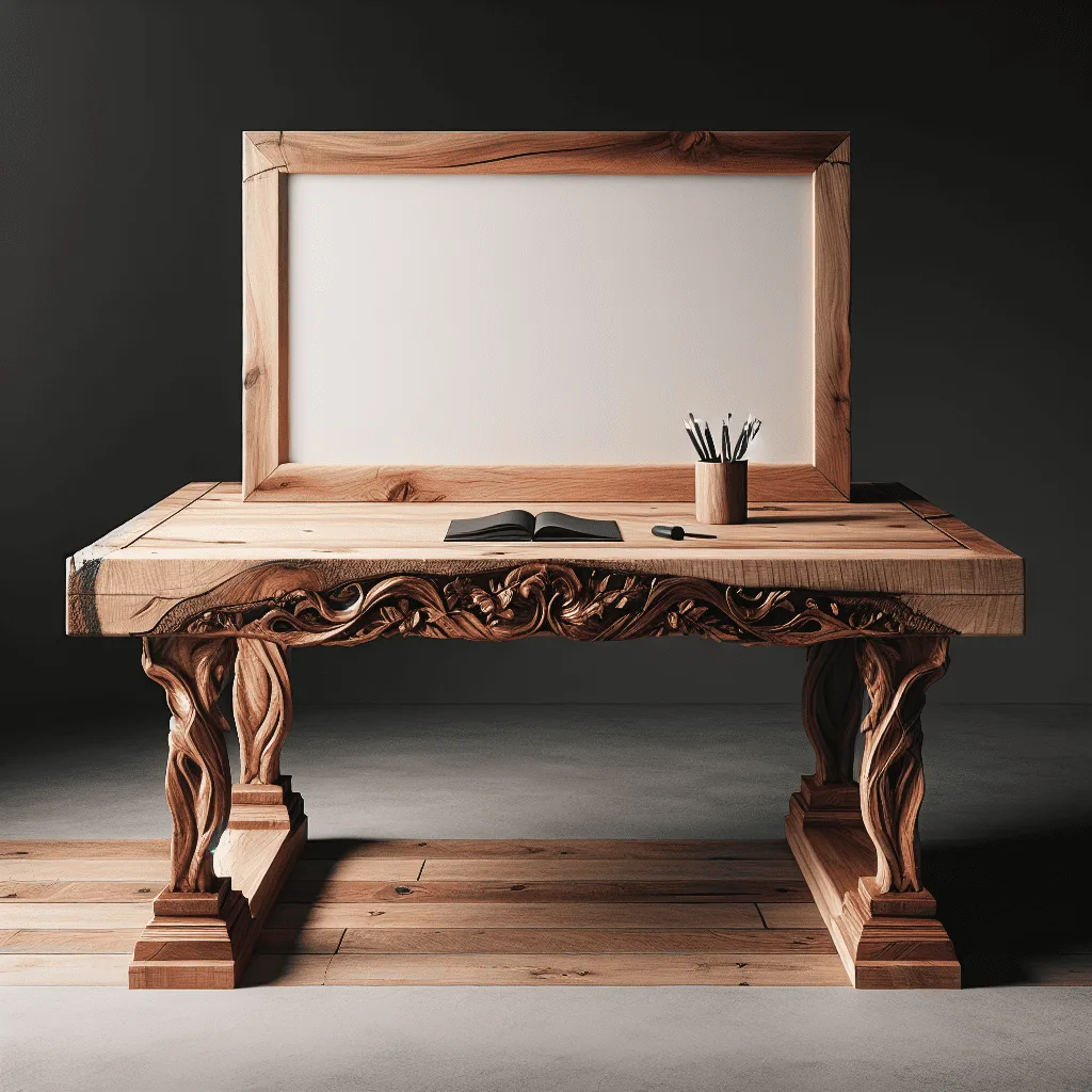 wie mache ich einen holzernen schreibtisch mit einer naturkante