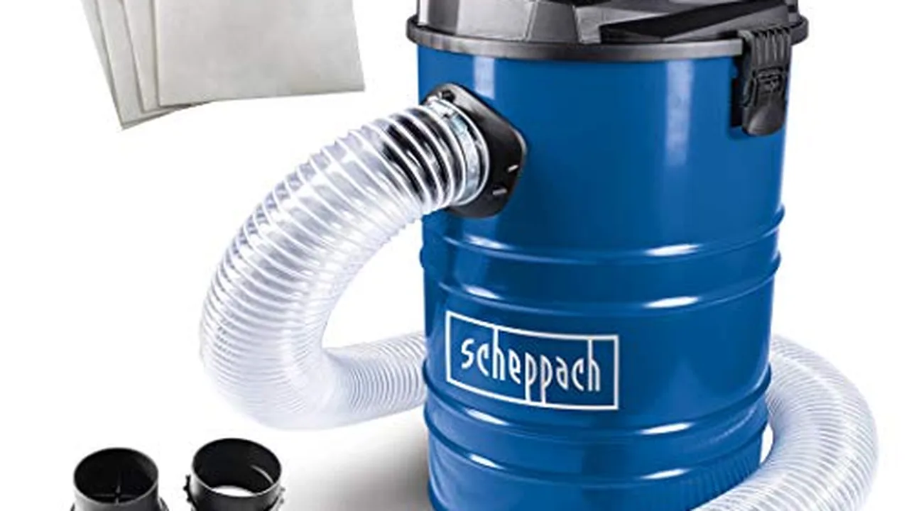 Scheppach DC100 Absauganlage mit 65L Metallbehälter für die Werkstatt