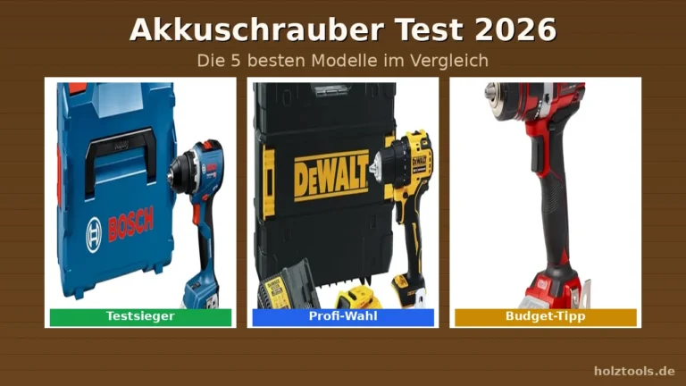 Akkuschrauber Test 2026: Bosch, DeWalt, Makita, Metabo und Einhell im Vergleich