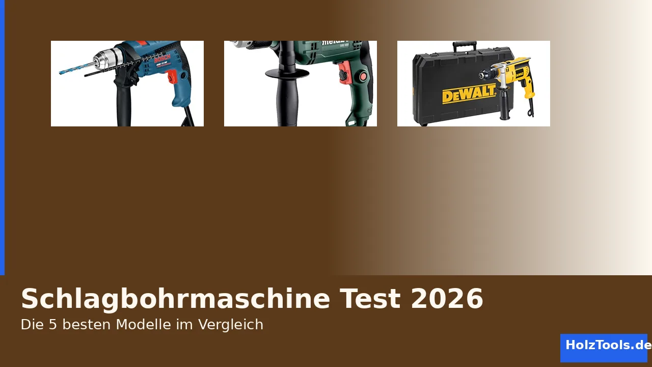 Schlagbohrmaschine Test 2026: Die 5 besten Modelle im Vergleich 1 Schlagbohrmaschine Test 2026 Vergleich – beste Modelle von Bosch, Metabo, DeWalt