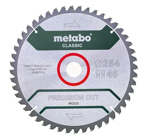 Sägeblatt-Finder: Das richtige Sägeblatt in 30 Sekunden 2 Metabo Kreissägeblatt Precision Cut Wood Classic 254x30 48 Zähne
