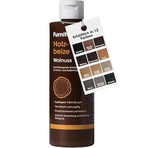 Holzbeize Anwendung Furniture Clinic Holzbeize Walnuss 250ml wasserbasiert